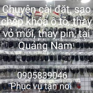Thay vỏ mới, thay pin chìa khóa xe ô tô tại Quảng Nam